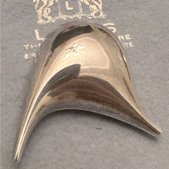 Very rare- vintage (50s-60s)Georg Jensen abstract sterling silver brooch - Picture 2 of 4